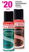 Status Deodorant Assorted-200ml Each