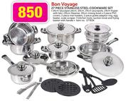Bon Voyage 27 Piece Stainless Steel Cookware Set