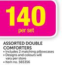 Assorted Double-Comforters-Per Set