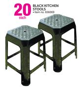Black Kitchen Stools-Each