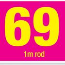 Decorland 38mm Aluminium Curtain Rods(Black)-1m