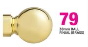 Decorland 38mm Ball Finial(Brass)