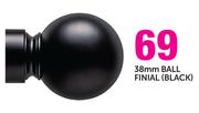Decorland 38mm Ball Finial(Black)