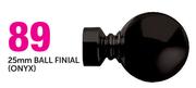 Decorland 25mm Ball Finial(Onyx)