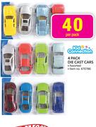 Kid Connection 4 Pack Die Cast Cars-Per Pack