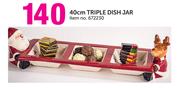 Triple Dish Jar-40cm