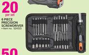 Stramm 6 Piece Precision Screwdriver-Per Set