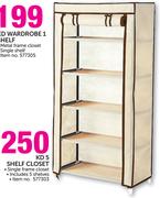 KD 5 Shelf Closet