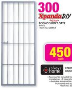 Xpanda DIY Econo S Bolt White Gate