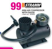 Stramm Mini Air Compressor With Gauge