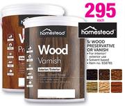Homestead Wood preservative Or varnish-5Ltr Each