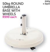 50Kg Round Umbrella Base With Wheels