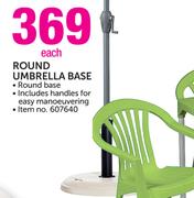 Round Umbrella Base