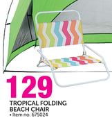 Out & About Tropical Folding Beach Chair