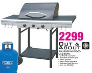 Out & About 3 Burner Hooded Gas Braai