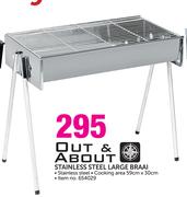 Out & About Stainless Steel Large Braai