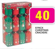 Santa's Trading 8 Pack Christmas Crackers 