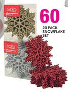 Santa's Trading 20 Pack Snowflake Set