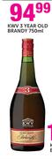 KWV 3 Year Old Brandy-750ml