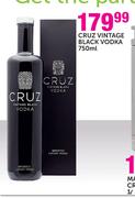 Cruz Vintage Black Vodka-750ml 