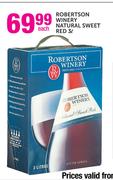 Robertsons Winery Natural Sweet Red-3Ltr Each