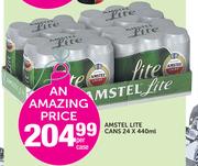 Amstel Lite Cans-24x440ml Per Case