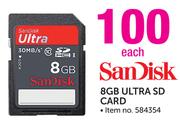 Sandisk 8GB Utra SD Card