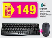 Logitech Wired Mouse (M90) And Keyboard (K120) Bundle