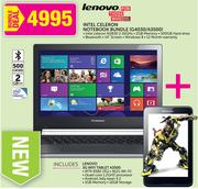 Lenovo Intel Celeron Notebook Bundle-G4030/A3500