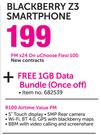 Blackberry-Z3 Smartphone-On uChoose Flexi 100
