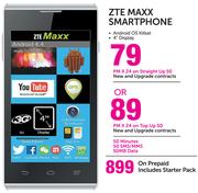 ZTE Maxx Smartphone-On Straight Up 50