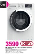 Defy 6kg White Front Load Washing Machine-WCY61032W