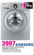 Samsung 6kg Silver Front Load Washing Machine-WF1600W5S XFA