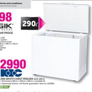 KIC 290ltr White Chest Freezer-KCG 300 1