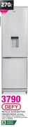 Defy 270ltr Metallic Silver Bottom Freezer Fridge-DFC410