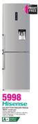 Hisense 322ltr Bottom Freezer Fridge Inox-H430BI WD