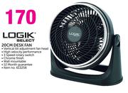 Logik 20cm Desk Fan
