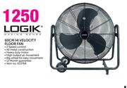 Logik 60cm Hi Velocity Floor Fan