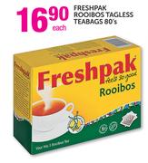 Freshpak Rooibos Tagless Teabags-80's