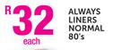 Always Liners Normal 80"s