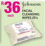 Johnson's Facial Cleansing Wipes-25's pack