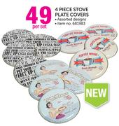 4 Piece Stove Plate Covers-Per Set