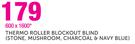 Thermo Roller Blockout Blind 600x1600mm