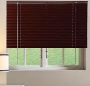 Ready-Made 25mm Aluminium Venetian Blinds(Mahogany) 600x1600mm