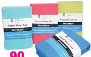 Mainstays Double Microfibre Fitted Sheet