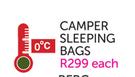 Camp Master Sleepover Camper Sleeping Bag 0 Degree C-Each