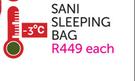 Camp Master Sani Sleepover Sleeping Bag -3 Degree C-Each