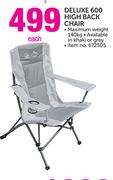 Camp Master Deluxe 600 High Back Chair