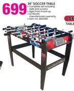 36" Soccer Table