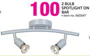 Eurolux 2 Bulb Spotlight On Bar